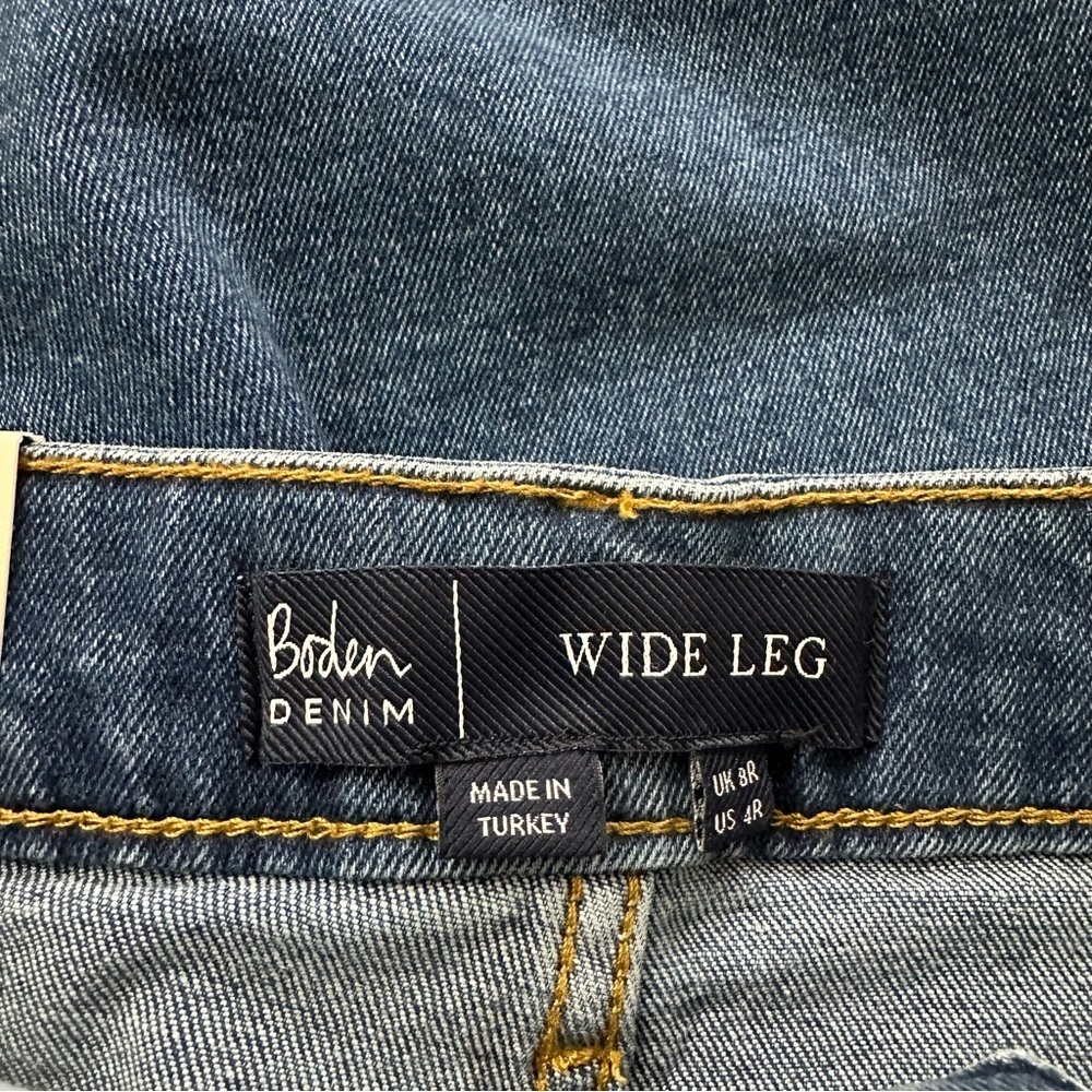 Boden Cropped Wide Leg Jeans R0099-MDN - Picture 7 of 10